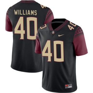#40 Amaree Williams FSU Black Mens Jerseys NCAA College Football 336989-555