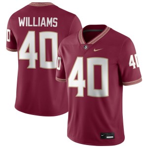 #40 Amaree Williams Noles Garnet Men Jerseys 2025 College Football 130252-802