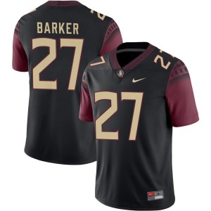 #27 Ashlynd Barker Noles Black Mens Jerseys Game College Football 385250-796