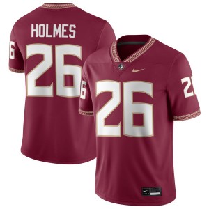 #26 Caziah Holmes FSU Garnet Men Jersey Game College Football 541272-194