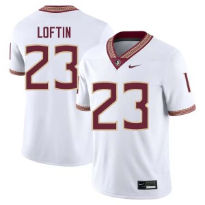 #23 Chase Loftin FSU White Mens Jerseys Alumni College Football 729604-549