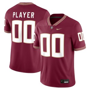 #00 Custom FSU Seminoles Garnet Mens Jerseys NCAA College Football 390812-335