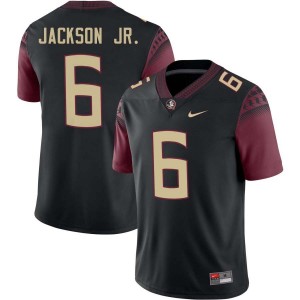 #6 Darrell Jackson Jr. Florida State Black Men's Jersey Embroidery College Football 246608-986