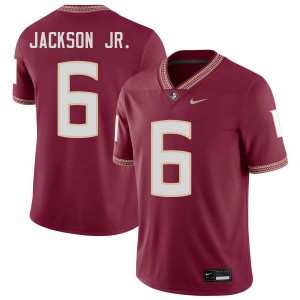 #6 Darrell Jackson Jr. Florida State Garnet Men's Jerseys University College Football 373144-905