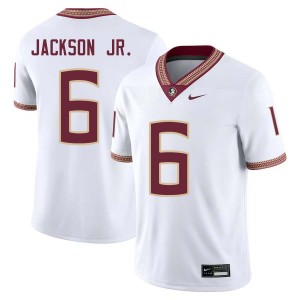 #6 Darrell Jackson Jr. Noles White Men's Jerseys Official College Football 770892-924