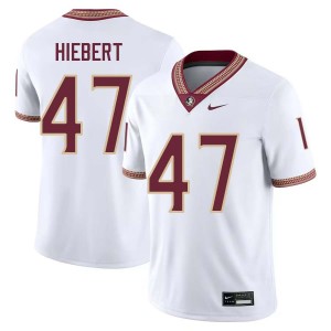 #47 Donny Hiebert FSU White Mens Jerseys NCAA College Football 233681-557