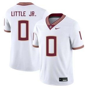 #0 Earl Little Jr. FSU White Men's Jersey 2025 College Football 938988-853