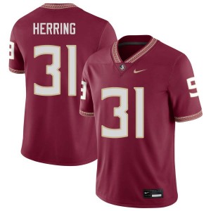 #31 Elijah Herring FSU Seminoles Garnet Mens Jersey NCAA College Football 159632-805