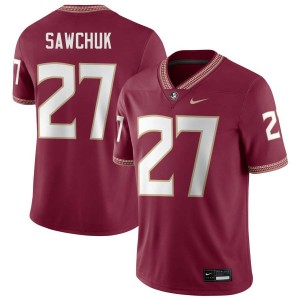 #27 Gavin Sawchuk FSU Garnet Men's Jerseys Alumni College Football 206187-939