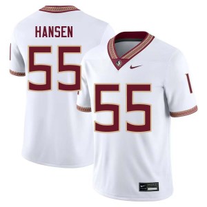 #55 Gunnar Hansen Seminoles White Mens Jersey 2025 College Football 765739-631