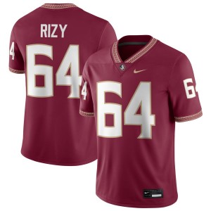#64 Jacob Rizy Noles Garnet Men Jersey High School College Football 388325-116