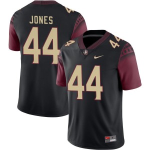 #44 Jaden Jones Seminoles Black Men's Jerseys Alumni College Football 876871-291