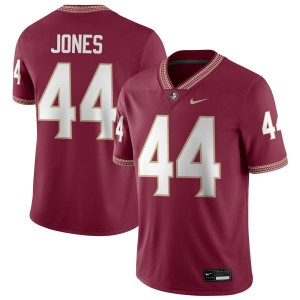 #44 Jaden Jones Florida State Garnet Men Jersey Stitched College Football 697559-629