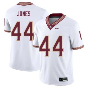 #44 Jaden Jones FSU Seminoles White Mens Jersey High School College Football 600857-893