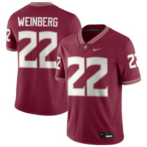 #22 Jake Weinberg FSU Seminoles Garnet Men's Jerseys Player College Football 465237-611
