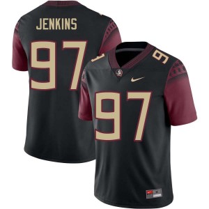 #97 Jayson Jenkins Noles Black Men's Jersey 2025-26 College Football 586175-195