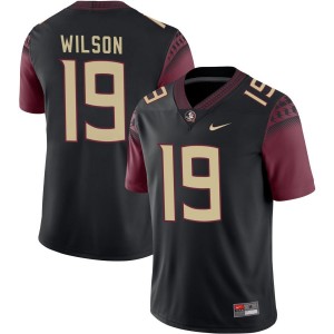 #19 Jerry Wilson Florida State Seminoles Black Mens Jersey 2025-26 College Football 101403-793