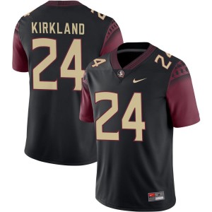 #24 K.J. Kirkland FSU Black Men's Jersey Embroidery College Football 107320-232