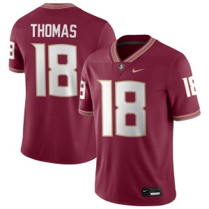 #18 Landen Thomas Seminoles Garnet Men Jersey Player College Football 105271-377