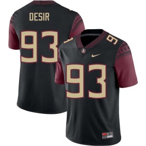 #93 Mandrell Desir Florida State Seminoles Black Men's Jerseys 2025 College Football 628371-335