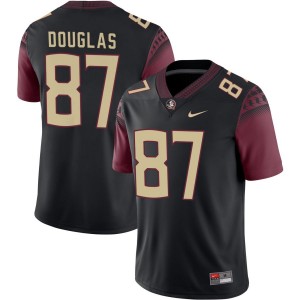 #87 Markeston Douglas Florida State Black Men's Jersey Player College Football 125492-114