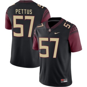 #57 Micah Pettus Florida State Black Men Jersey Stitched College Football 950410-982
