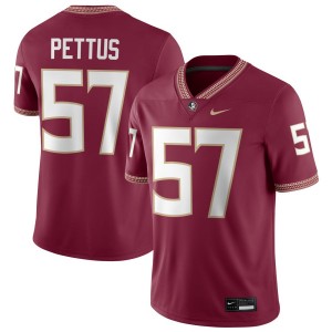 #57 Micah Pettus Florida State Seminoles Garnet Men Jersey 2025 College Football 977436-455