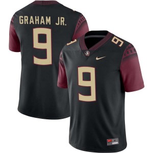#9 Omar Graham Jr. Noles Black Men's Jerseys Embroidery College Football 197228-195