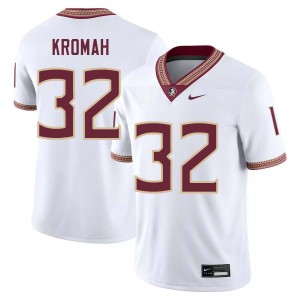#32 Ousmane Kromah Florida State White Men Jerseys High School College Football 724558-307
