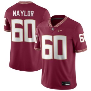 #60 Peyton Naylor FSU Seminoles Garnet Mens Jersey Alumni College Football 891307-122