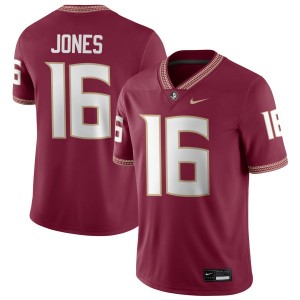 #16 Quindarrius Jones Seminoles Garnet Men's Jerseys University College Football 541730-577