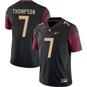 #7 Stefon Thompson Florida State Seminoles Black Men's Jerseys Player College Football 171970-396