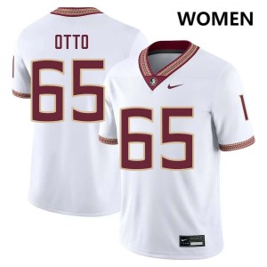 #65 Andre Otto FSU White Women's Jerseys High School College Football 971111-964