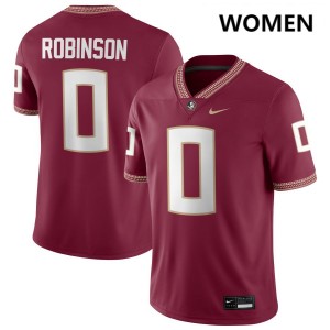 #0 Duce Robinson Florida State Seminoles Garnet Women Jerseys University College Football 897391-686