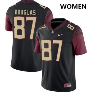 #87 Markeston Douglas FSU Seminoles Black Women Jerseys University College Football 528230-313