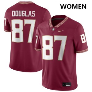 #87 Markeston Douglas FSU Garnet Womens Jersey NCAA College Football 215846-358
