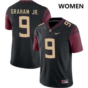 #9 Omar Graham Jr. Florida State Black Women's Jersey 2025-26 College Football 542114-868