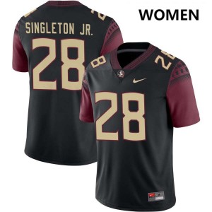 #28 Samuel Singleton Jr. FSU Seminoles Black Women Jersey High School College Football 574906-946