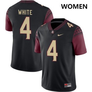 #4 Squirrel White Florida State Seminoles Black Womens Jerseys Official College Football 981855-791