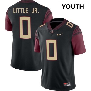 #0 Earl Little Jr. Florida State Black Youth Jerseys Limited College Football 659307-216