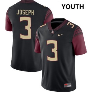 #3 Edwin Joseph FSU Black Youth Jersey Alumni College Football 833593-359