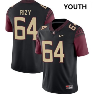 #64 Jacob Rizy FSU Seminoles Black Youth Jerseys 2025-26 College Football 265757-395