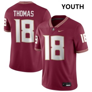 #18 Landen Thomas Noles Garnet Youth Jerseys 2025-26 College Football 316951-940