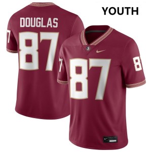 #87 Markeston Douglas Florida State Seminoles Garnet Youth Jersey High School College Football 663062-133