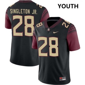 #28 Samuel Singleton Jr. Florida State Seminoles Black Youth Jersey High School College Football 372418-610