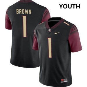 #1 Shyheim Brown FSU Black Youth Jerseys 2025-26 College Football 996877-614