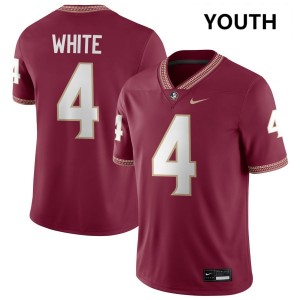 #4 Squirrel White Noles Garnet Youth Jersey Alumni College Football 449697-671