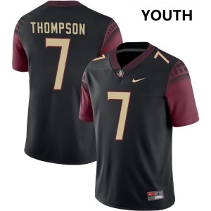 #7 Stefon Thompson FSU Seminoles Black Youth Jersey University College Football 700244-279